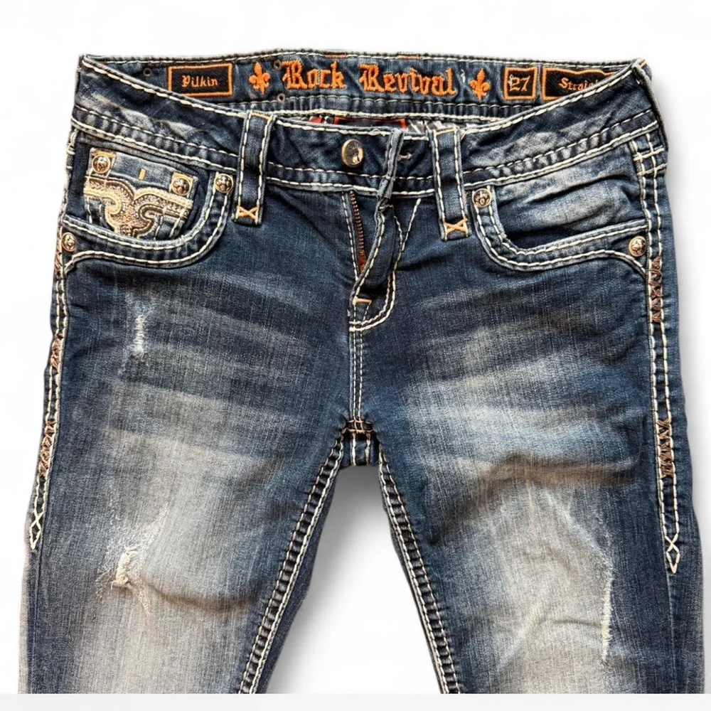 Y2K Rock Revival Denim Jeans - Picture 2 of 5